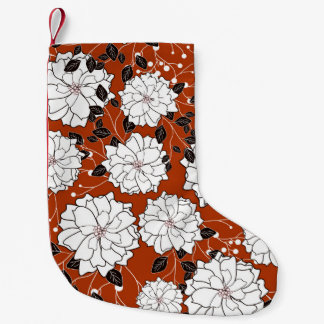 Inbjudan eller bröllop-kort med abstrakt blommigt  liten julstrumpa