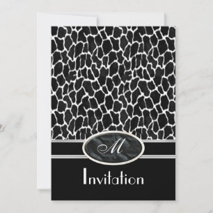 Inbjudan Exotiska Tryck Ko