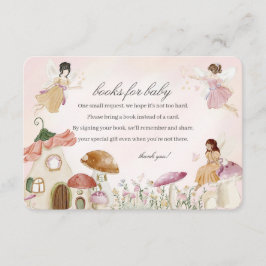 Inbjudan Fairy Garden Baby Bokar till Baby infogni