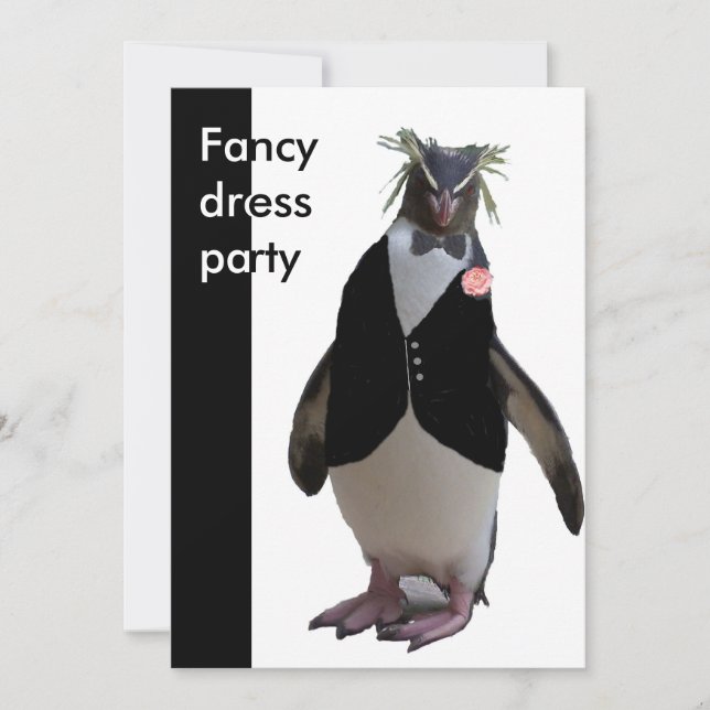 Inbjudan - finare klänning party (Framsida)