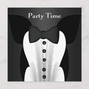 Inbjudan Födelsedag Black Tie Smoking