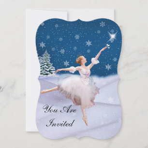 Inbjudan, Födelsedagsfest, Ballerina Inbjudningar