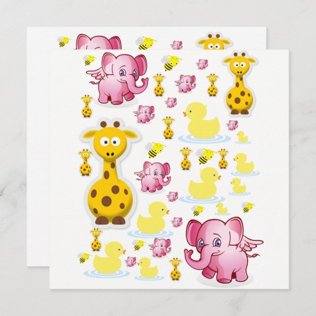 Inbjudan Födelsedagskort (Fram/baksida)