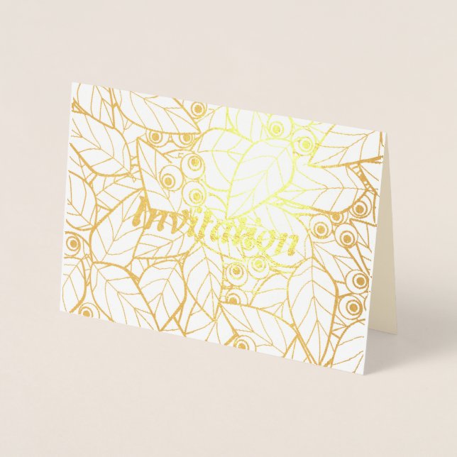 Inbjudan Folierat Kort (Framsida)