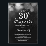 Inbjudan för 30års födelsedag för<br><div class="desc">Kort för inbjudan för 30års födelsedag för silverglitteröverrrakning. Vuxen födelsedag. SilverglitterBokeh bakgrund. 13th 15th 16th 18th 10th 21st 30th 40th 50th 60th 70th 80th 90:e 100. Några åldras. Behaga klickar "skräddarsy den" knäppas och använder vårt designverktyg för att ändra denna mall för mer ytterligare customization.</div>