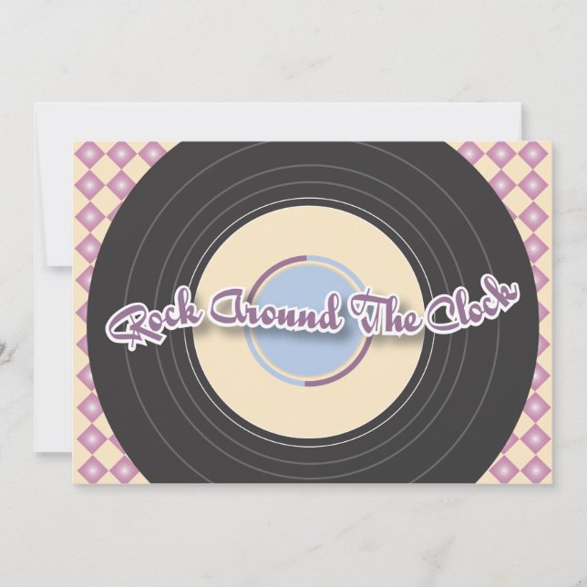 inbjudan för 50-talrekordparty (Framsida)