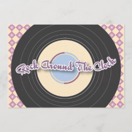 inbjudan för 50-talrekordparty