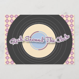 inbjudan för 50-talrekordparty