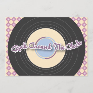 inbjudan för 50-talrekordparty