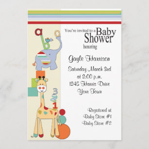 inbjudan för abc-saffaribaby shower