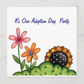 inbjudan för adoptiondagparty