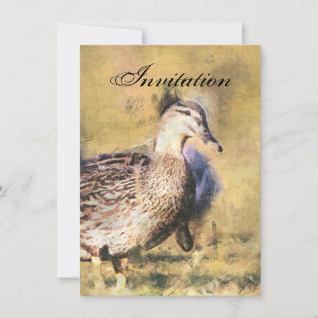 Inbjudan för ankapartymeddelande (Framsida)