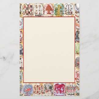 Inbjudan för anpassadejulparty brevpapper