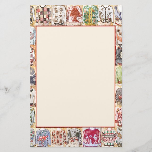 Inbjudan för anpassadejulparty brevpapper (Framsida)