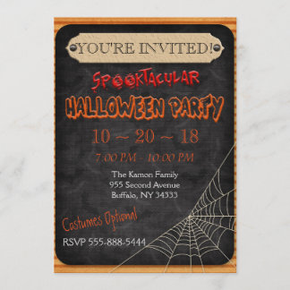Inbjudan för anpassningsbarpersonlighalloween fest