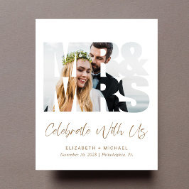 Inbjudan för att ta emot skräppostbröllop med Guld