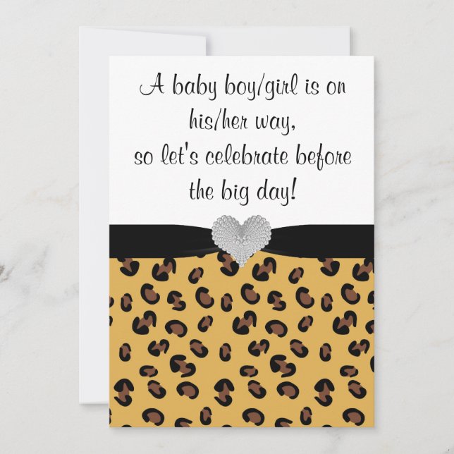 Inbjudan för baby shower för (Framsida)