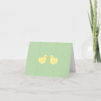 Inbjudan för baby shower för anka för