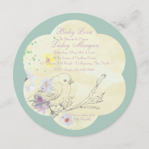 Inbjudan för baby shower för PK för