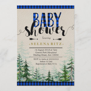Inbjudan för baby shower för pojke för
