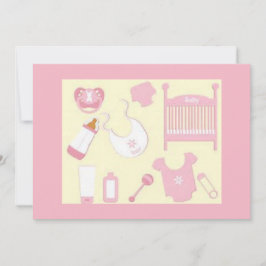 INBJUDAN FÖR BABY SHOWER FÖR ROSABABYSAKER