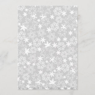 Inbjudan för baby shower för Snowflake för
