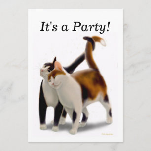 Inbjudan för bästa vänkattparty