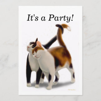 Inbjudan för bästa vänkattparty