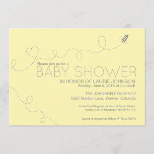 Inbjudan för bitemababy shower