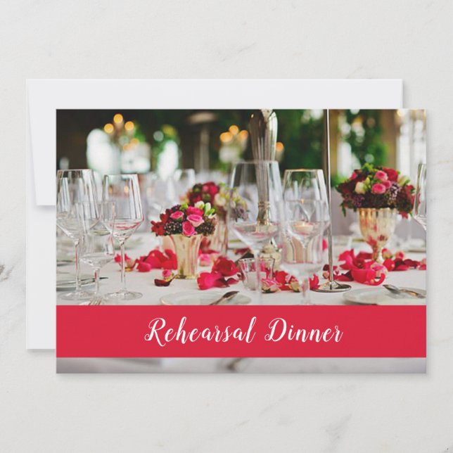 Inbjudan för bordinställningsrepetition middag (Framsida)
