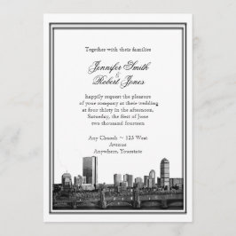 Inbjudan för Boston destinationsbröllop