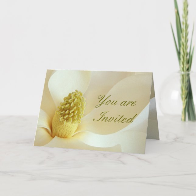 Inbjudan för bröllop för MAGNOLIAbröllop (Framsida)