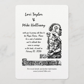 Inbjudan för bröllop för Mexico stranddestination