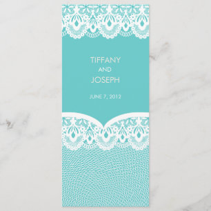 Inbjudan för bröllop för snöre för Tiffany