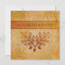 Inbjudan för bröllop för Tranished Lacy lövnedgång