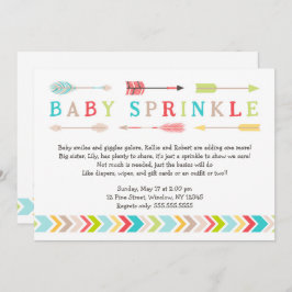 Inbjudan för dusch för gender för stam- babystänk