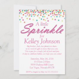 Inbjudan för dusch för rosababystänk