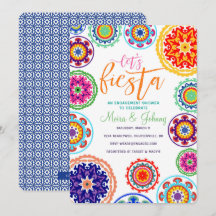 Inbjudan för Fiestaförlovningdusch