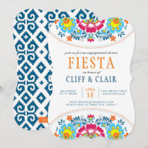 Inbjudan för Fiestaförlovningdusch