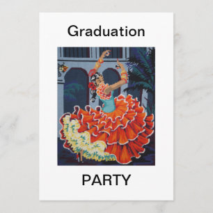 Inbjudan för flamencodansarestudentfest