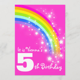 Inbjudan för födelsedag för 5th födelsedag för