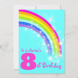 Inbjudan för födelsedag för aqua för födelsedag