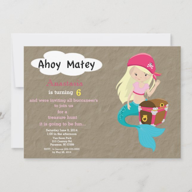 Inbjudan för födelsedag för jakt för (Framsida)