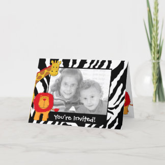 Inbjudan för födelsedag för mall för