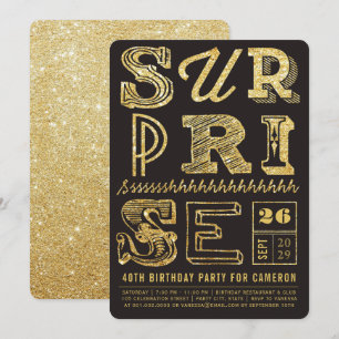 Inbjudan för födelsedag för party för glitterart