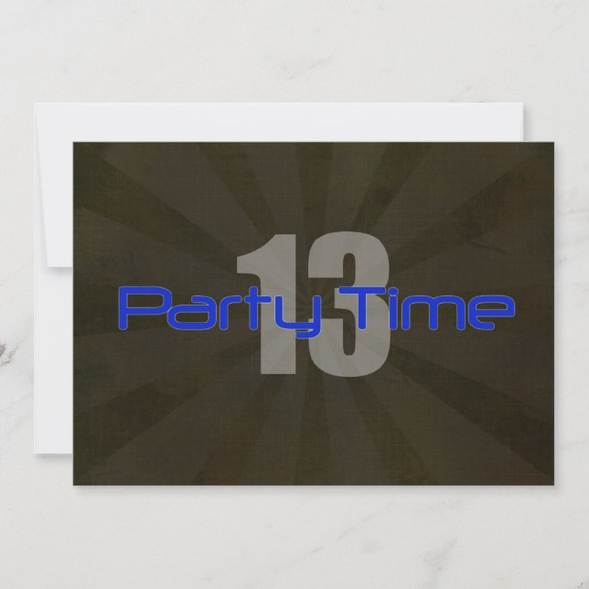 Inbjudan för födelsedag för pojke för grått för (Framsida)