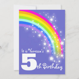 Inbjudan för födelsedag för purpurfärgad rosa