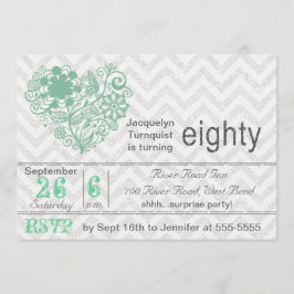 Inbjudan för födelsedag för rand för