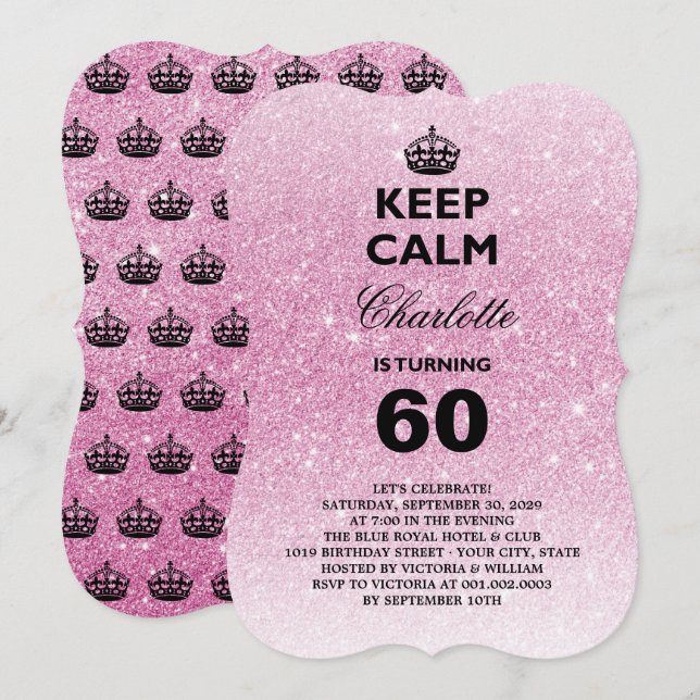 Inbjudan för födelsedagsfest för milstolpe för (Fram/baksida)