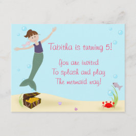 Inbjudan för Fröcken sjöjungfruparty